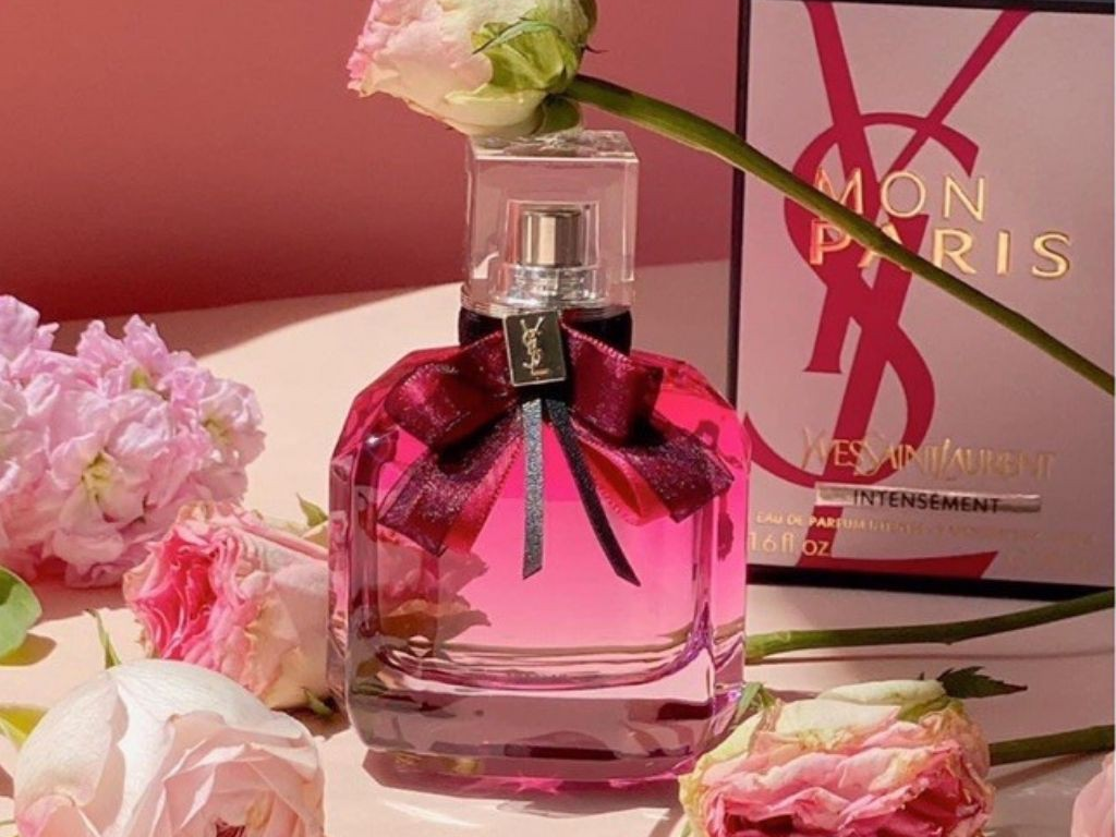Nước hoa YSL Mon Paris Intensement, tone hồng đậm, mùi ngọt sâu cho nữ