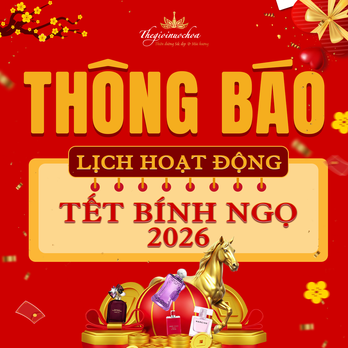 You are currently viewing THÔNG BÁO LỊCH HOẠT ĐỘNG TẾT BÍNH NGỌ 2026