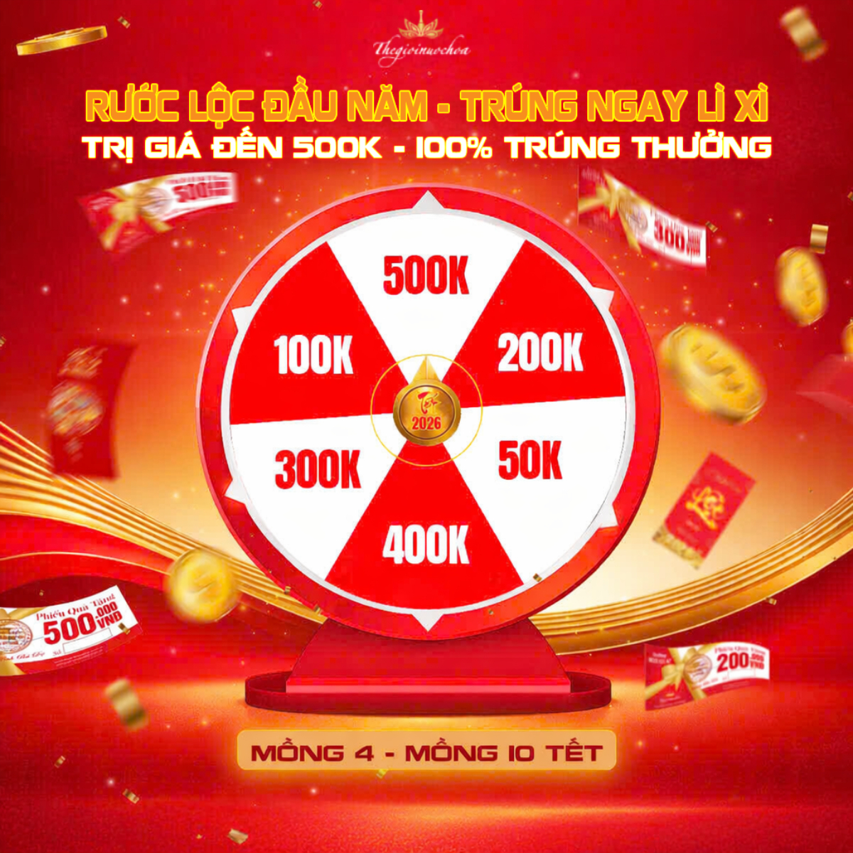 You are currently viewing RƯỚC LỘC ĐẦU NĂM – TRÚNG NGAY LÌ XÌ – TRỊ GIÁ ĐẾN 500K