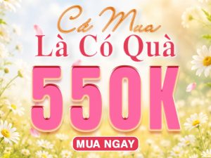 Read more about the article CỨ MUA LÀ CÓ QUÀ TRỊ GIÁ ĐẾN 550K