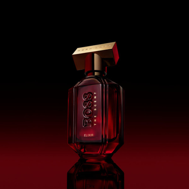 Boss The Scent Elixir Parfum Intense For Her thiết kế đỏ rực ấn tượng