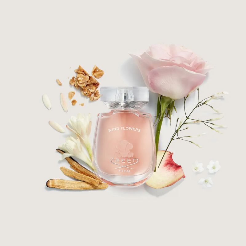 Nước hoa Creed Wind Flowers EDP c&ograve;n thể hiện sự s&aacute;ng tạo trong c&aacute;ch sắp đặt từng tầng hương
