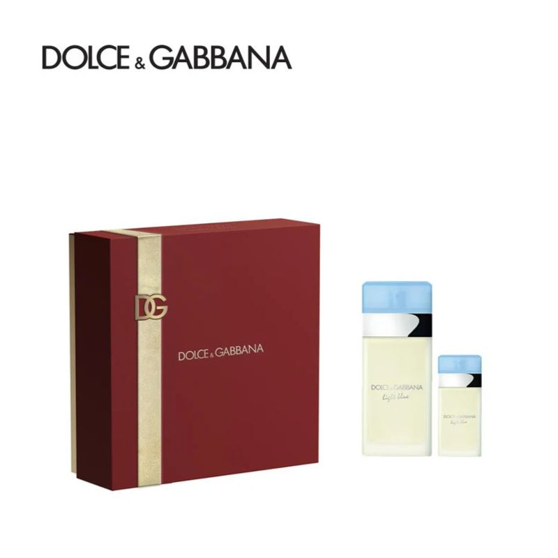 Giftset Dolce&Gabbana Light Blue EDT YN 2Pcs sở hữu hộp qu&agrave; sang trọng, tinh tế với gam m&agrave;u xanh nhạt gợi nhớ đến bầu trời v&agrave; đại dương.