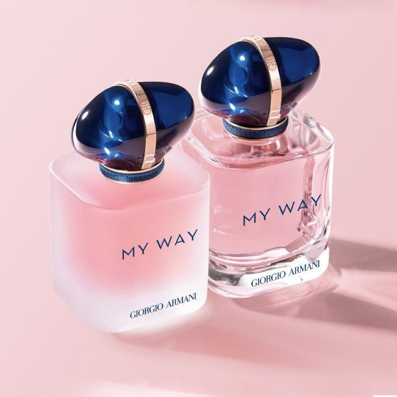 Kh&ocirc;ng chỉ nổi bật bởi hương thơm, Giorgio Armani My Way Floral EDP c&ograve;n g&acirc;y ấn tượng với thiết kế tinh tế v&agrave; đầy t&iacute;nh biểu tượng.