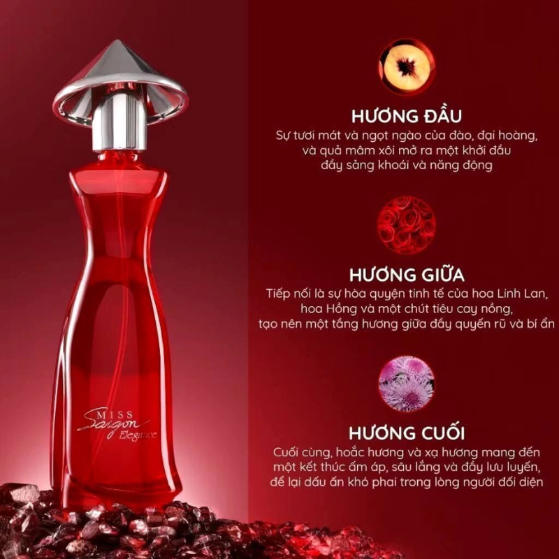 Miss Sai Gon Elegance - Garnet