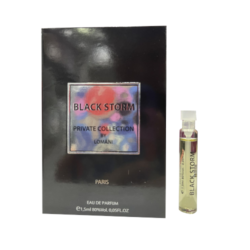 VIAL BLACK STORM PRIVATE COLLECTION BY LOMANI EAU DE PARFUM 1.5ML